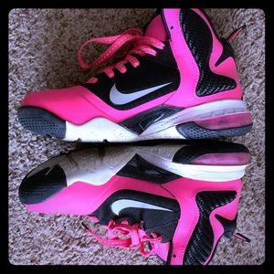 Lebron 9 pink and black women shoes